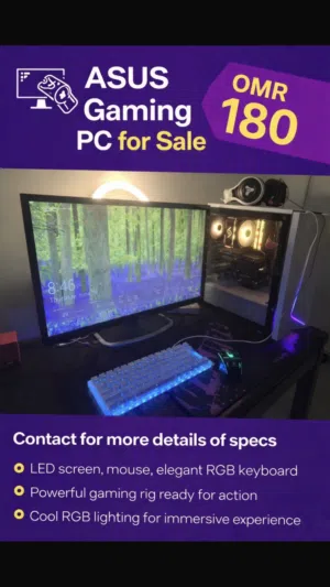 Full Gaming PC setup.