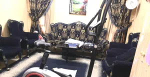 طقم صالون ازرق 7 مقاعد