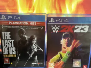 WWE 2k23 bad bunny edition and last of us remastered can be used for ps5 and only pickup no delivery