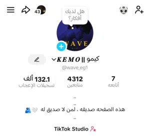 حساب تيك توك ( TikTok ) ريتش عالي جدا تفاعل عالي توب مصر مشاهدات عاليه مفتوح لايفات