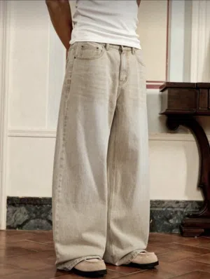 SWAVVY Men's Casual Woven Loose Fit Long Pants, Everyday Young Leisure Style