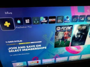 بلاستيشن 5 اشتراك سنه بلاستيشن اكستر  2 يد اصليات  كامل وصلاته مع الكرتون