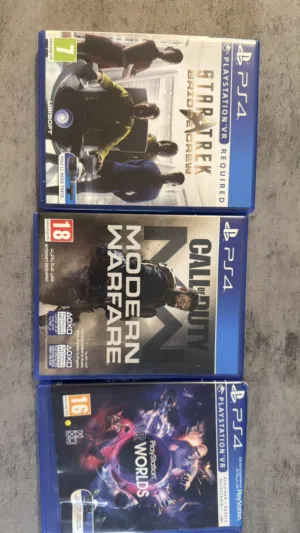 Assorted PS4 VR Video Game 8 Collection only 150 aed all could be sold seprately