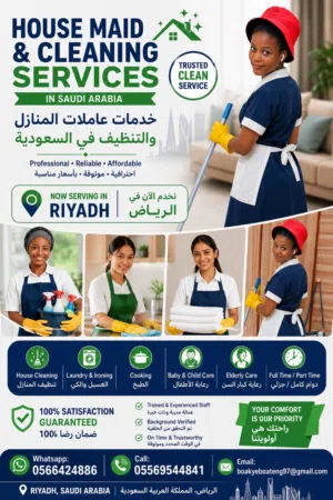 Cleaning and house maid service