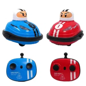 Twin Pack Remote Control RC Bumper Cars with Lights and Music