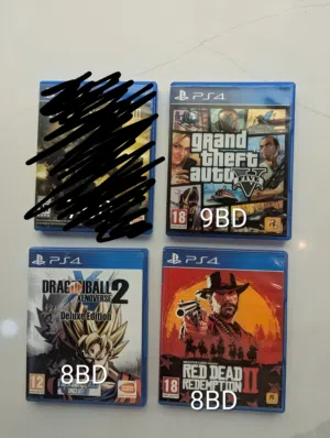 ألعاب PS4 مستعملة للبيع - Used PS4 games for sell