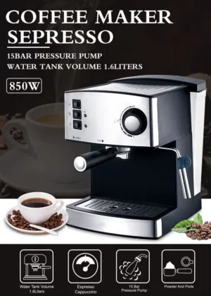 استمتع بأشهى إسبرسو، كابتشينو ولاتيه مع ماكينة القهوة الاحترافية من Sayona.