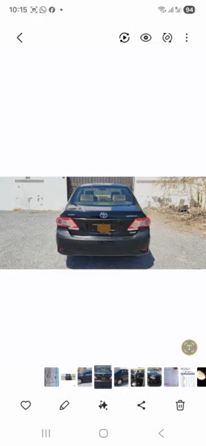 Toyota corolla 2012 model
