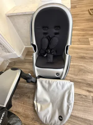 Mima Xari Luxury Baby Stroller Complete Set – Excellent Condition – Silver/Black