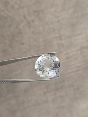 Natural Colorless Quartz 8.08Ct – Brilliant Round Cut Gemstone