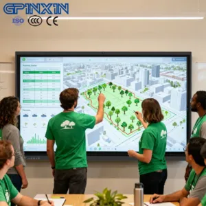 السبورة الذكية التفاعلية Interactive Whiteboard حجم 75-65 بنضامين ويندوز و أندرويد