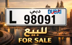 Plate number 98091 L