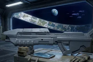 Halo's famous assault rifle رشاش من لعبة هالو