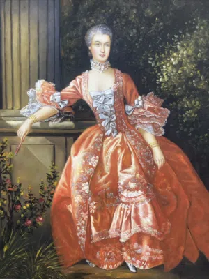 Oil painting women antique