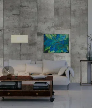 لوحه فنيه كانفاس مرسومه باليد لديكور و الجمال