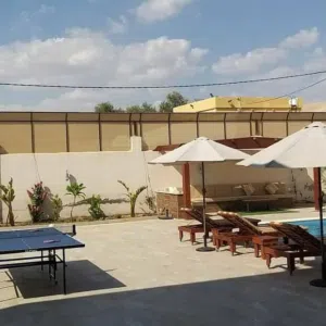شاليه مفروش للبيع بالشونة الجنوبية الجوفة البحر الميت. مساحة الأرض 648 م مساحة البناء 150 م .