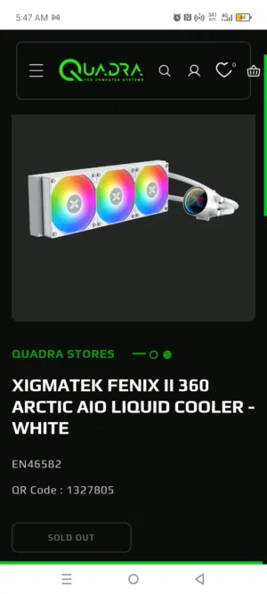Xigmatek Fenix II 360mm ARGB AIO Liquid CPU Cooler