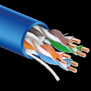 Finosel, Cable CAT6 U/UTP 4 Pair 24 AWG PVC Blue 305 Meter Box