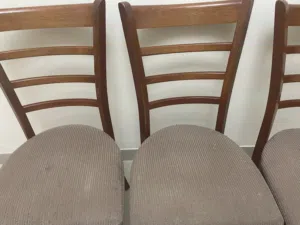 3 chairs wooden