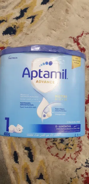 حليب اطفال aptamil 1 العلبة دينارين ونص
