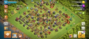 حساب كلاش اوف كلانس تاون 11 مميز شبه ماكي، مشحون سكنات للأبطال