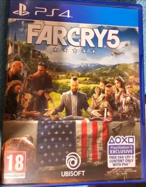 Far cry 5 PS4 / Perfect Condition / working & tested with very good price تعمل بامتياز وسعر ممتاز