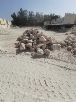 حصى ابيض للحدائق  و المصانع الحجر