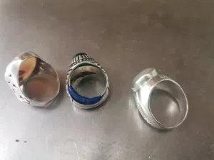 3 خواتم فضه اصلي