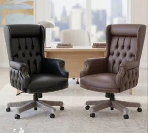 كرسي مدير جلد طبي مريح جدا للساعات العمل الطولية