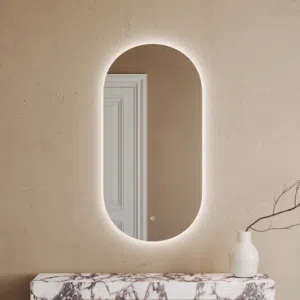 مرآة بيضاوية LED فاخرة بإضاءة خلفية – تصميم عصري أنيق تركيب وتوصيل مجاني ادفع بعد الاستلام من متجرنا