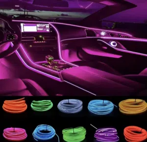 1-5 متر أضواء السيارة الداخلية LED قطاع جو مصباح DIY