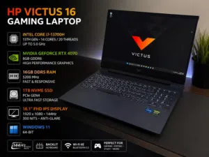 HP Victus 16 RTX 4070 i7-13700H 16GB 1TB 144Hz