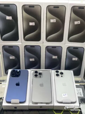 آيفون 15 برو ماكس استخدام معارض بسعة 1 تيرابايت مع الكرتونة والشاحن IPHONE 15 pro max 1TB