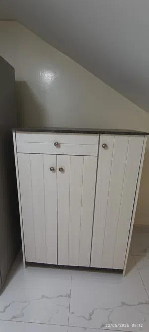 Storage Cabinet — White Marble-Effect Top  Sohar