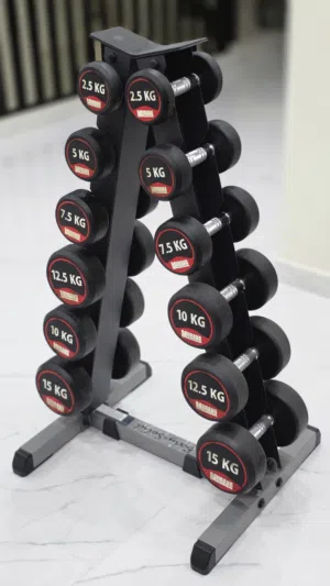 Murano Dumbbell Set with Rack 2.5kg - 15kg