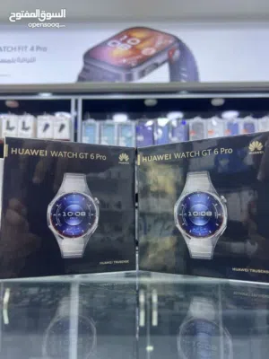Huawei Watch GT6 Pro Titanium الجديدة كليا متوفرة الان بكفالة الوكيل الرسمي في  الاردن  متوفرة الان