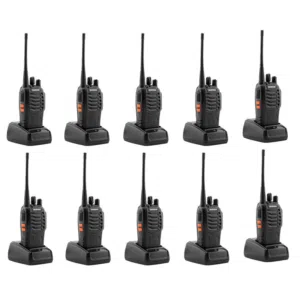Baofeng 5W 10PCS BF-888S Walkie Talkies Handheld Two Way Radios Battery and Charger 2-4 KM