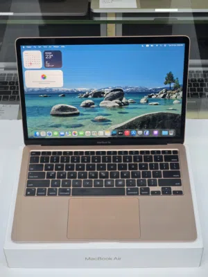 MacBook Air 13 2020 M1 8GB Ram 256GB SSD Gold لابتوب ابل