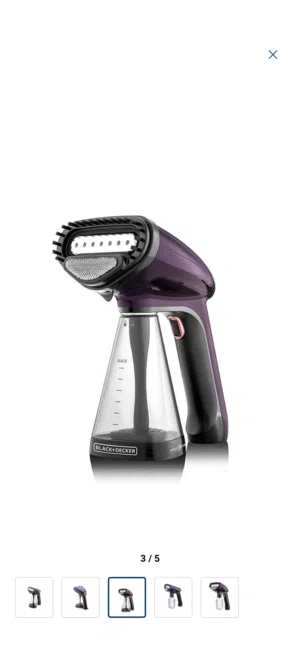 For sale black and decker clothes steamer as new used only 3 times