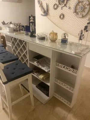 Counter with chair