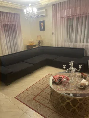 طقم كنب كورنر تقيل لون اسود