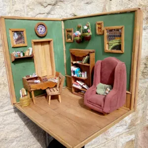 mini vintage diorama