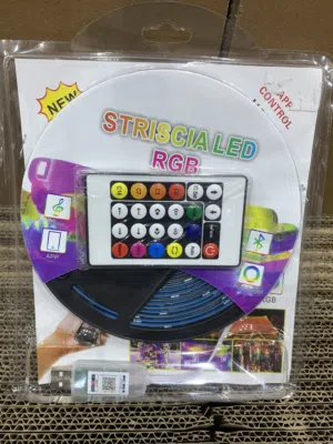 RGB LED Strip Light with Remote (New,5m)