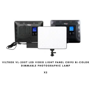 طقم إضاءة تصوير احترافي Viltrox VL-200T (عدد 2)