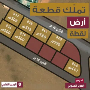 أراض سكنية تنظيم (سكن ج) 150 م فقط عن شارع المية من المالك