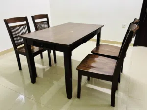Dining Table with 4 chairs Skating shoe size adjustable type