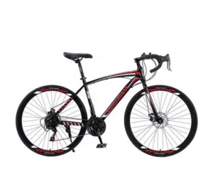 دراجه ماونتين قير دراجه جبليه بعجلات مسنه 700Cc وقياس 27.5 إنش بـ 21 سرعه باللون الأسود.