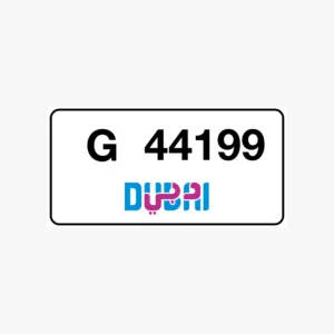 Dubai plate number G for G class lovers 441999