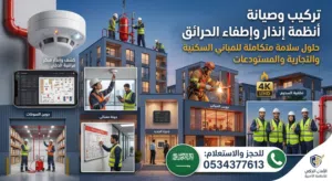تركيب وصيانة أنظمة مكافحة وحريق بالرياض - اعتماد الدفاع المدني ا ت  نص الإعلان