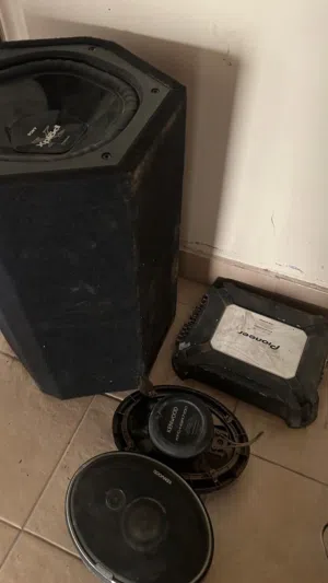 Car Sound System Bundle (Sony Xplod 1100W+ Pioneer Gm-6500F 760W+ Kenwood KFC-HQR7100 oval speakers)